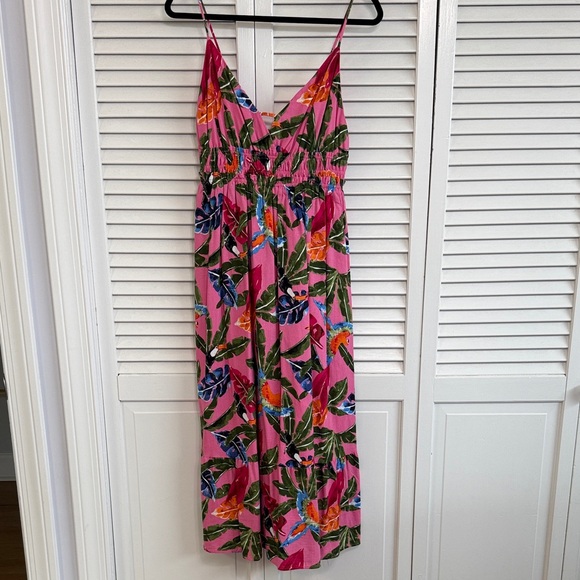 By The River Dresses & Skirts - Fuchsia Floral Spaghetti Strap Maxi Dress